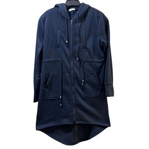 Chic Soul Navy Blue Long Hooded Parka - Women’s Size XL - NWOT